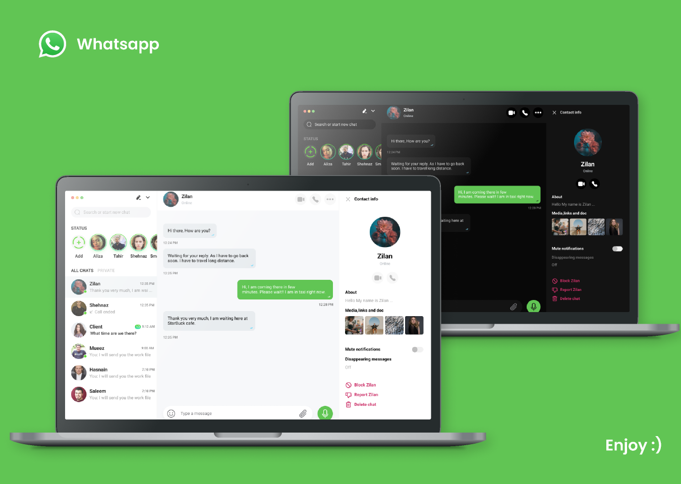 Whatsapp Web Concept