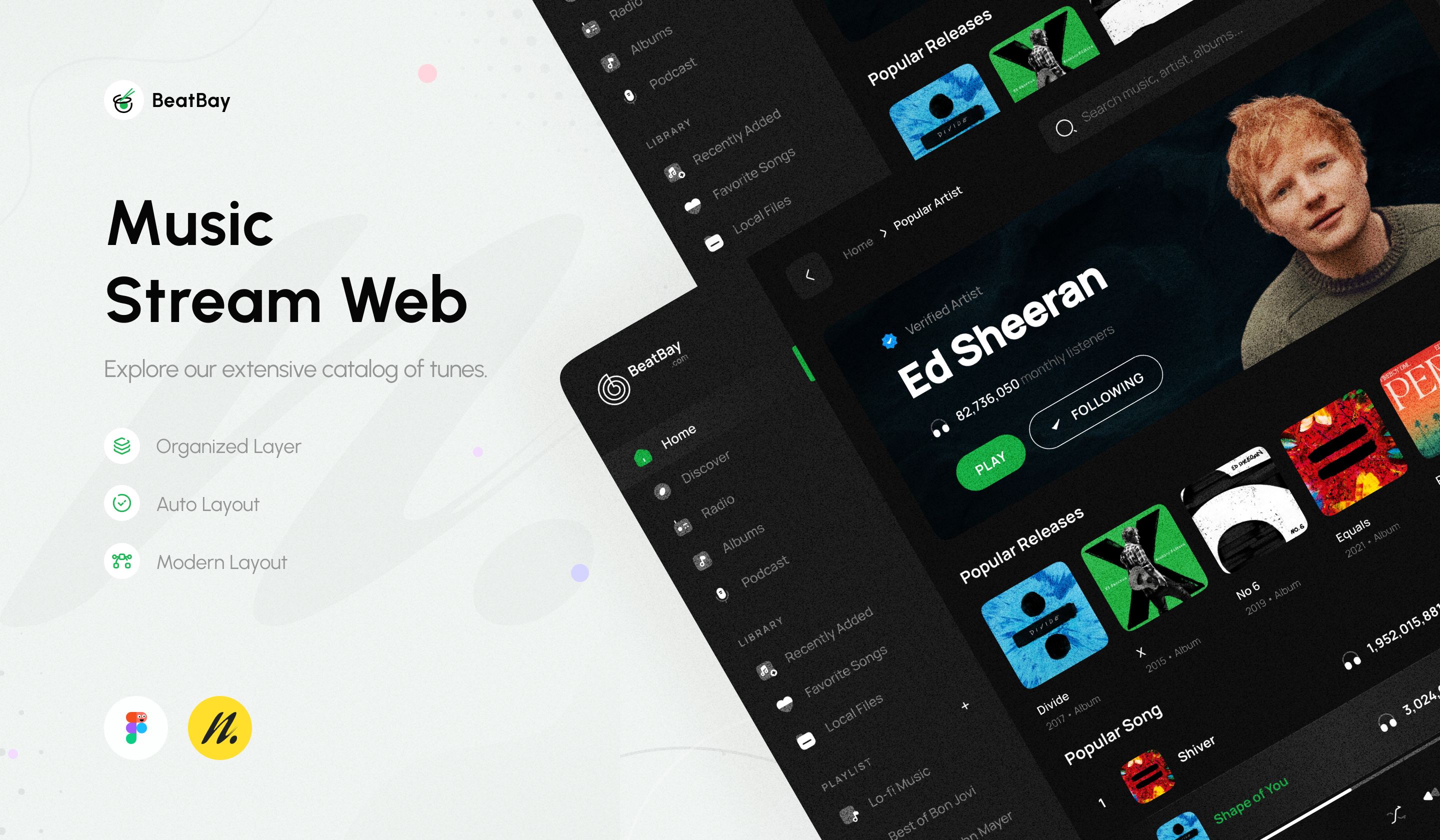 BeatBay - Music Stream Platform Web App
