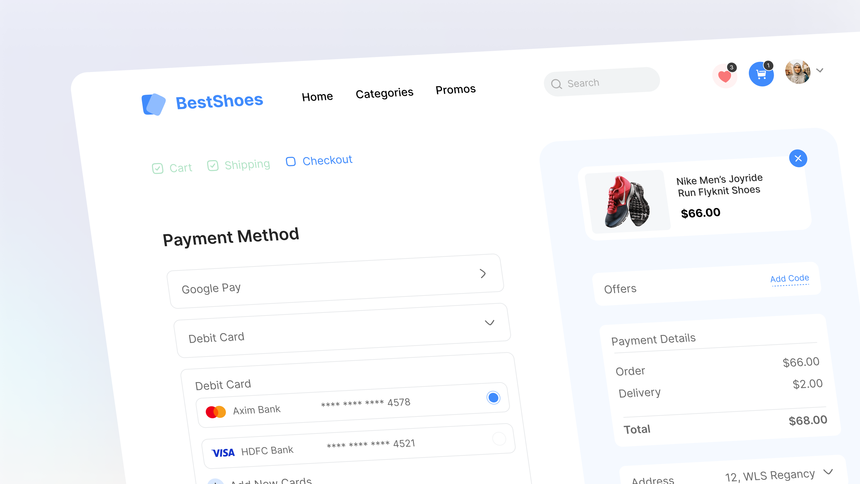 Checkout Page - User Interface Design