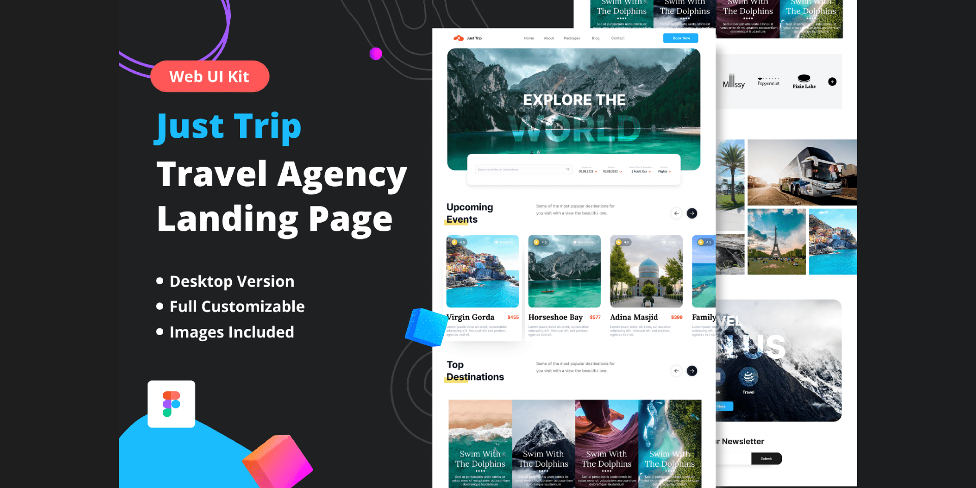 DEMO: Travel Agency Landing Page by Pikkovia Store
