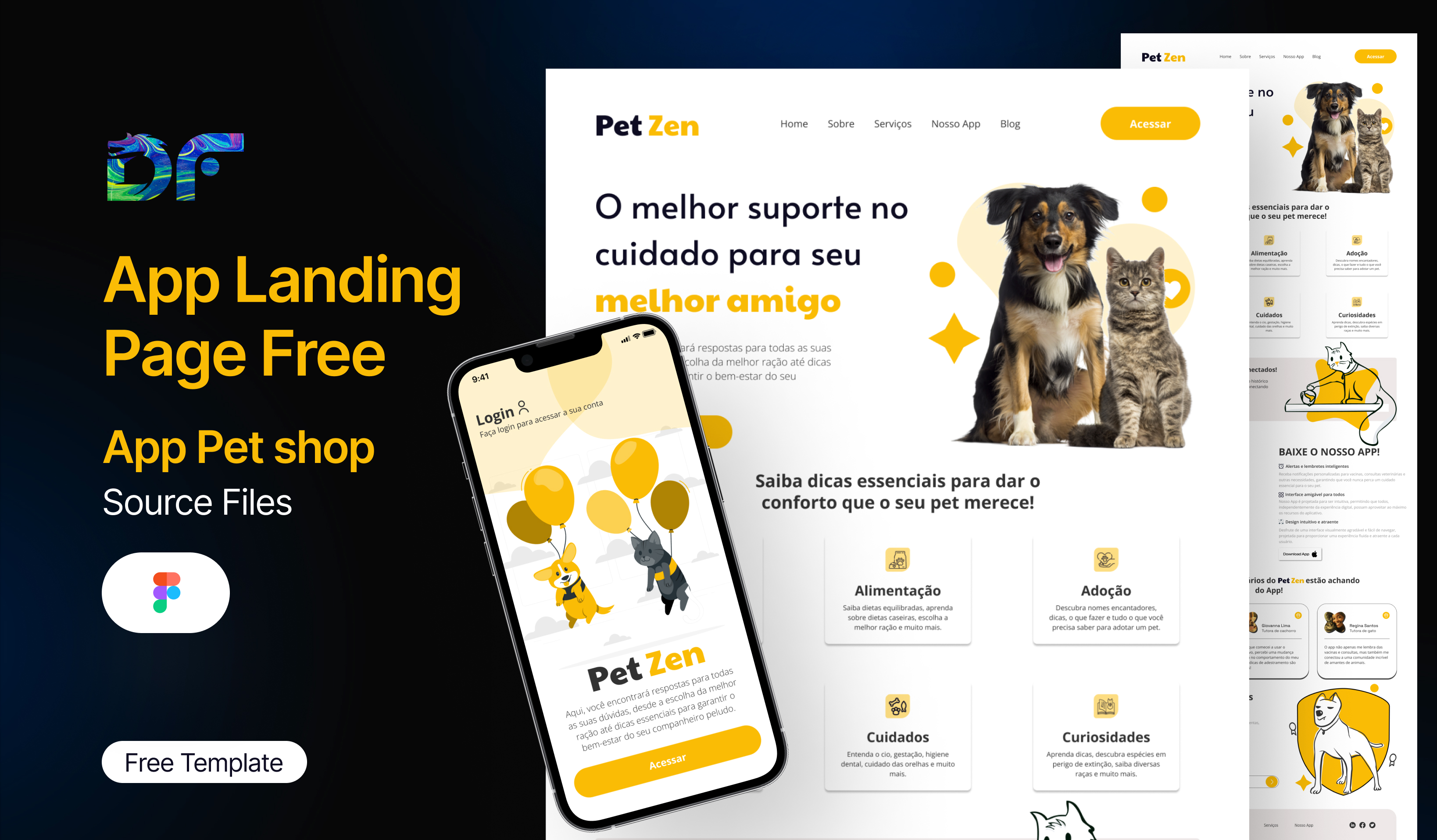 App Landing Page Pet shop (Community)