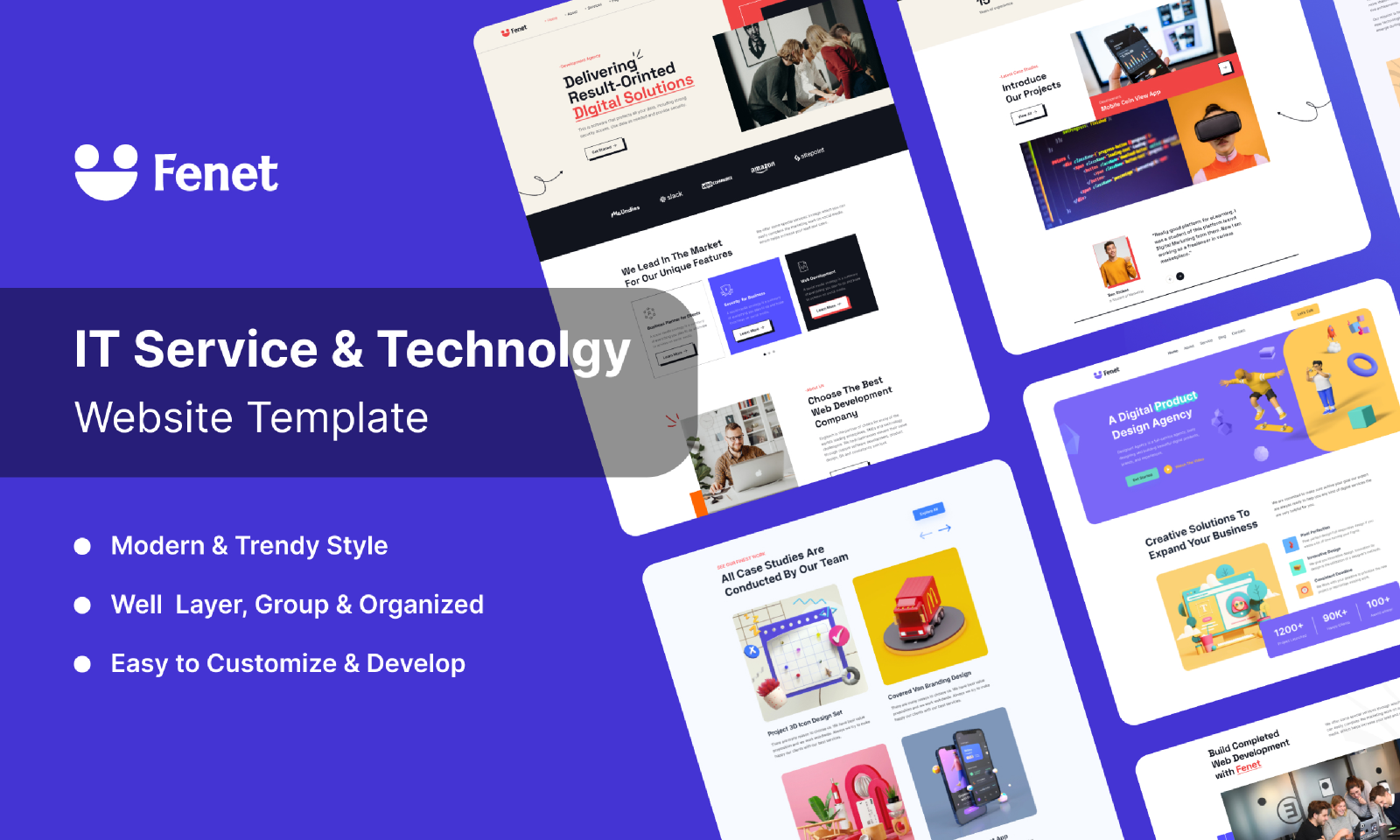 IT Solution & Technology Website - Fenet