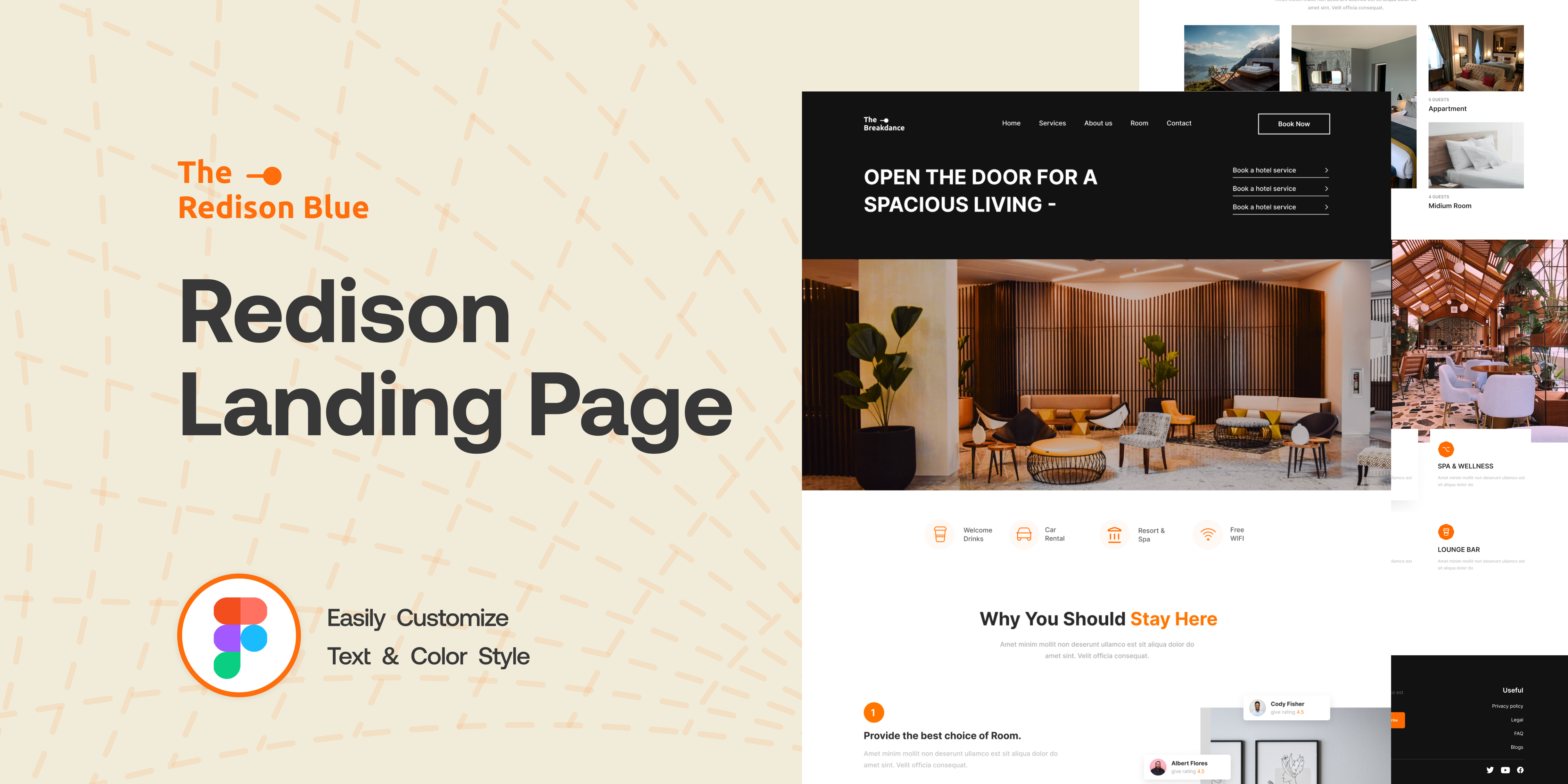 Redison Hotel Landing Page