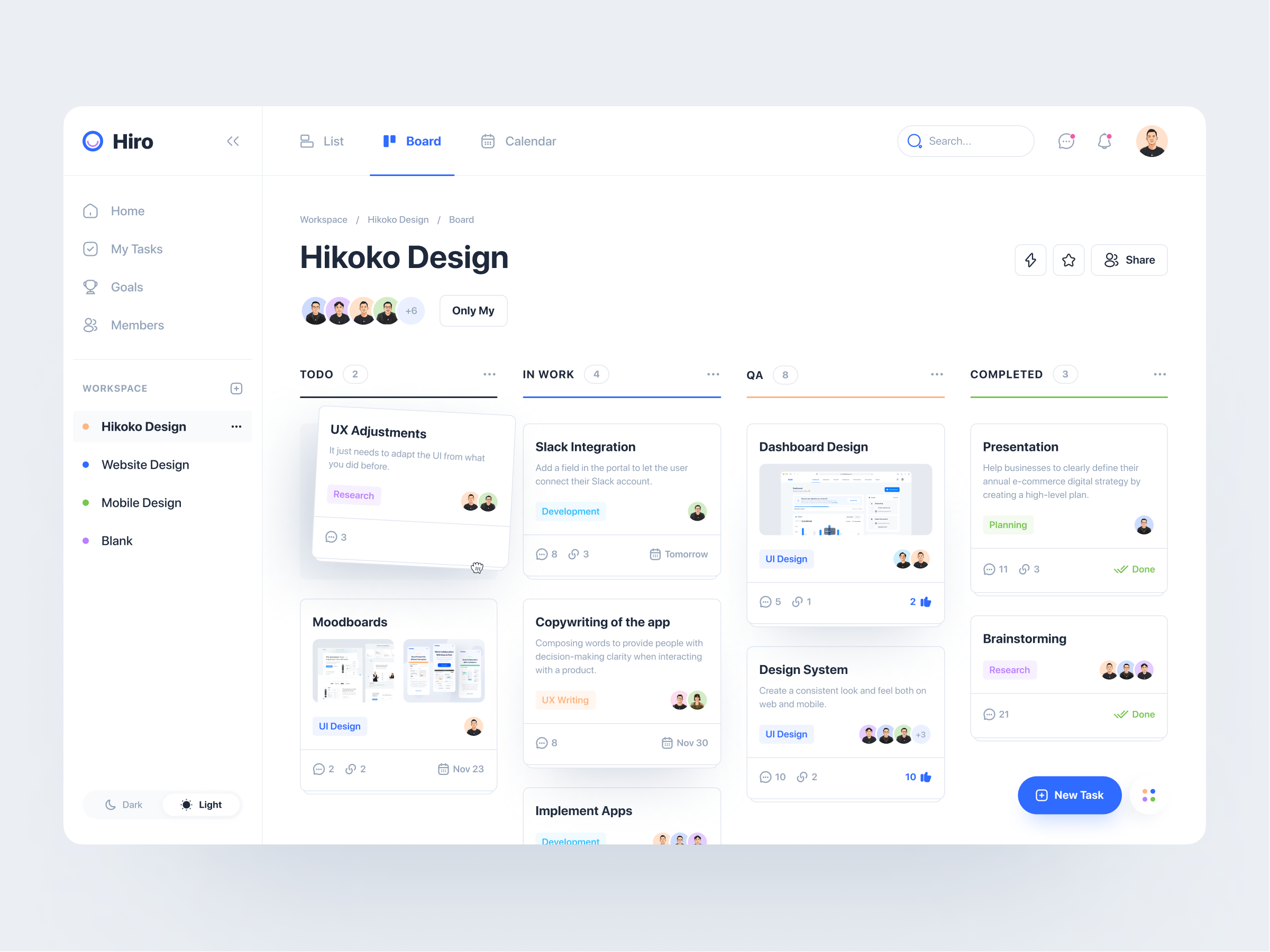 Dashboard - Project Management