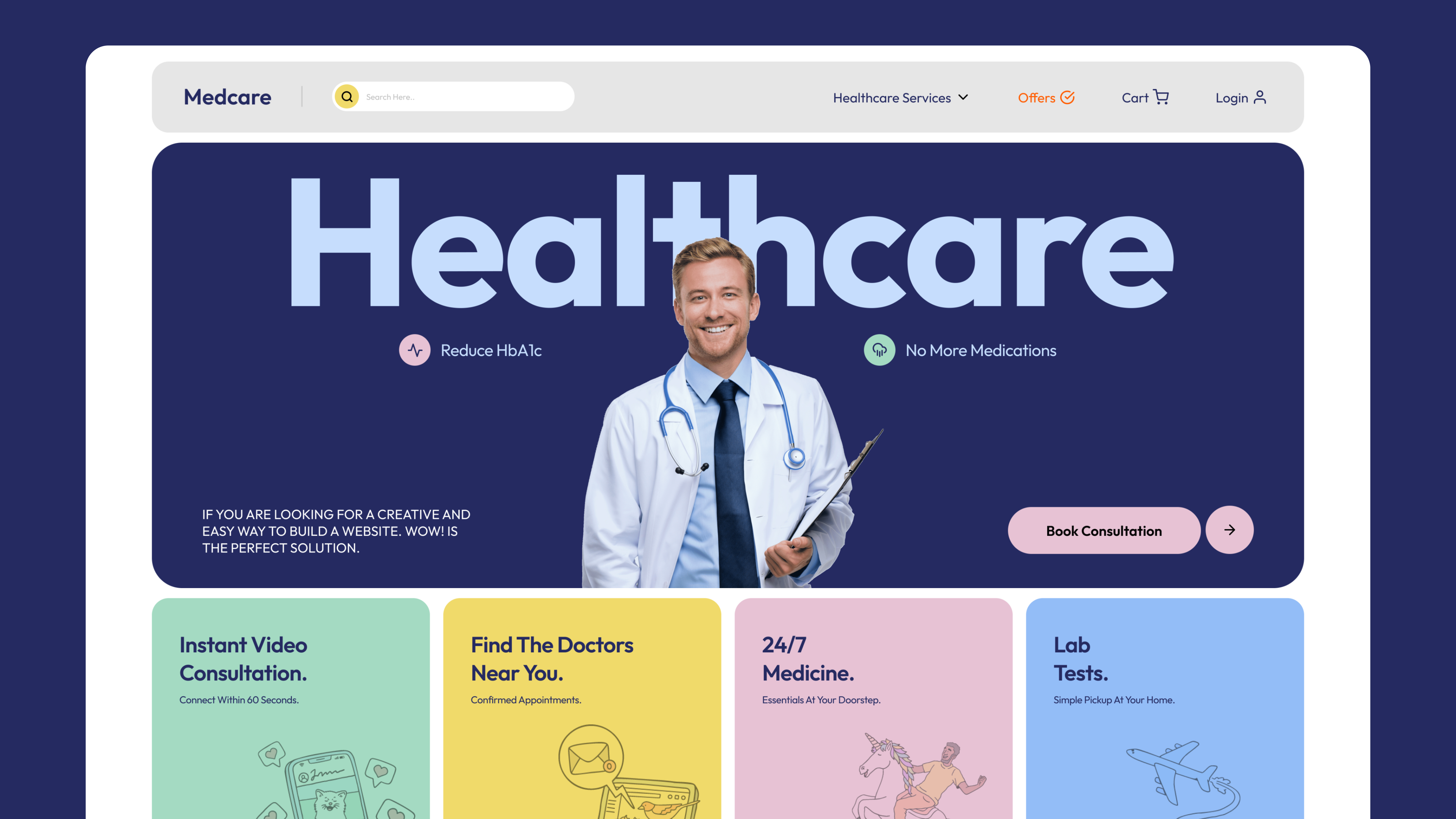 Hospital / Healhcare Website (free)