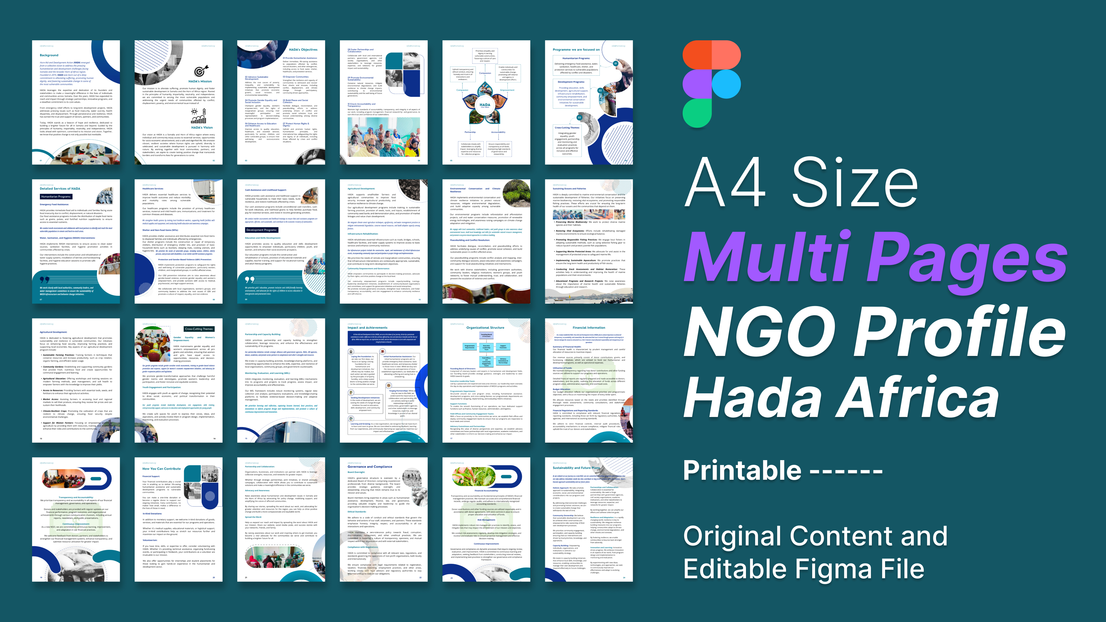 NGO Comapny Profile, Organization Profile A4 Design of Brochure | Community