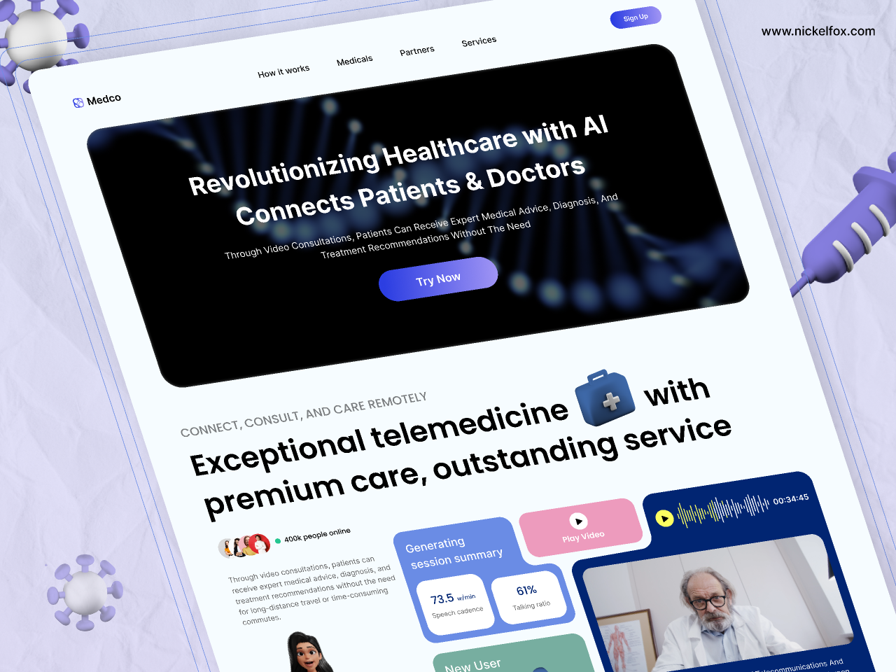 Medco - AI Medical Consulting Website