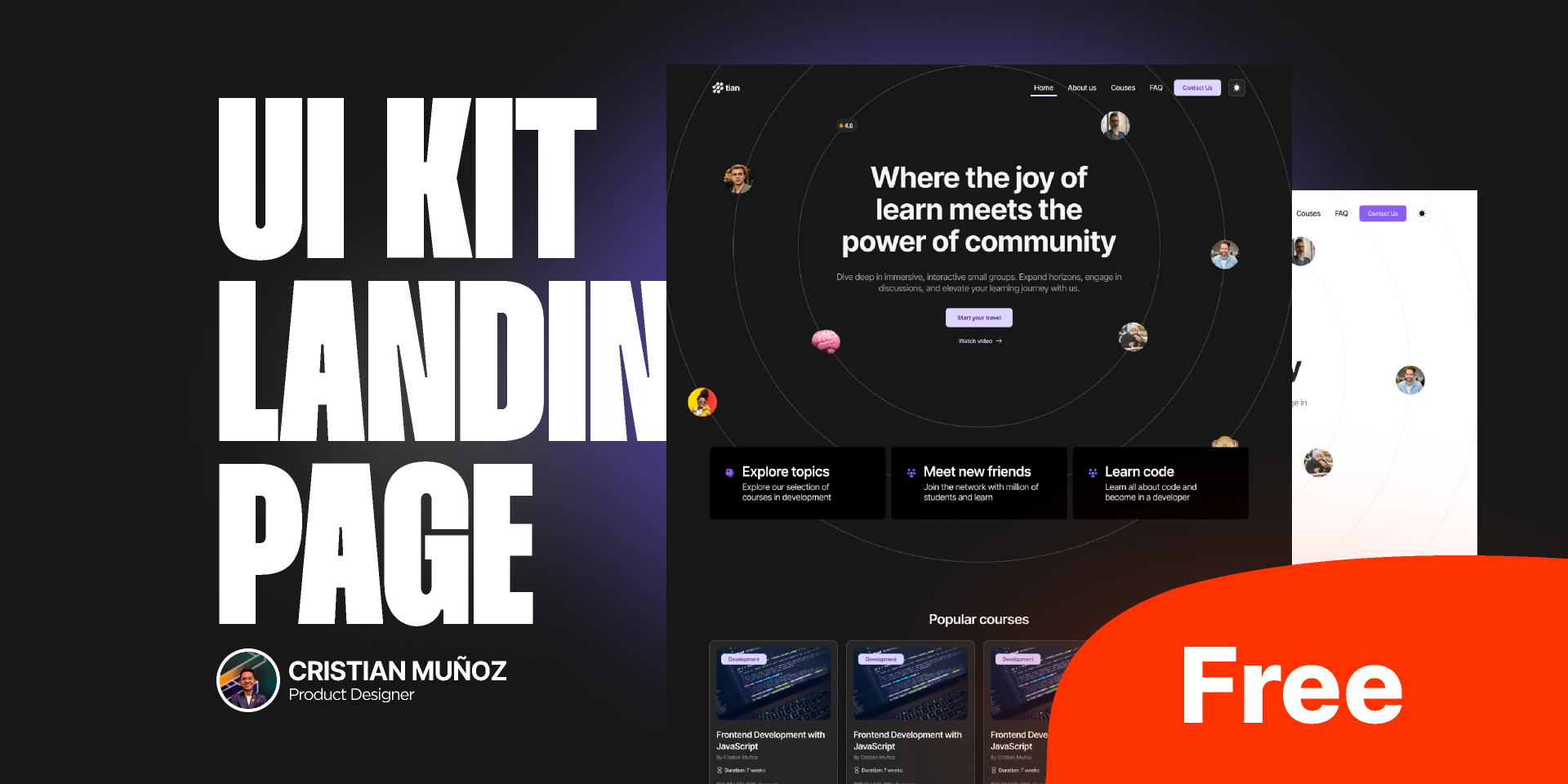 FREE LANDING PAGE TEMPLATE - RESPONSIVE