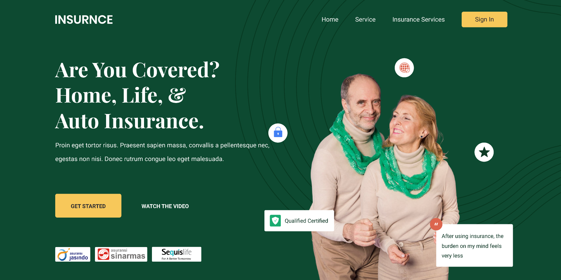 Landing Page - Insurance