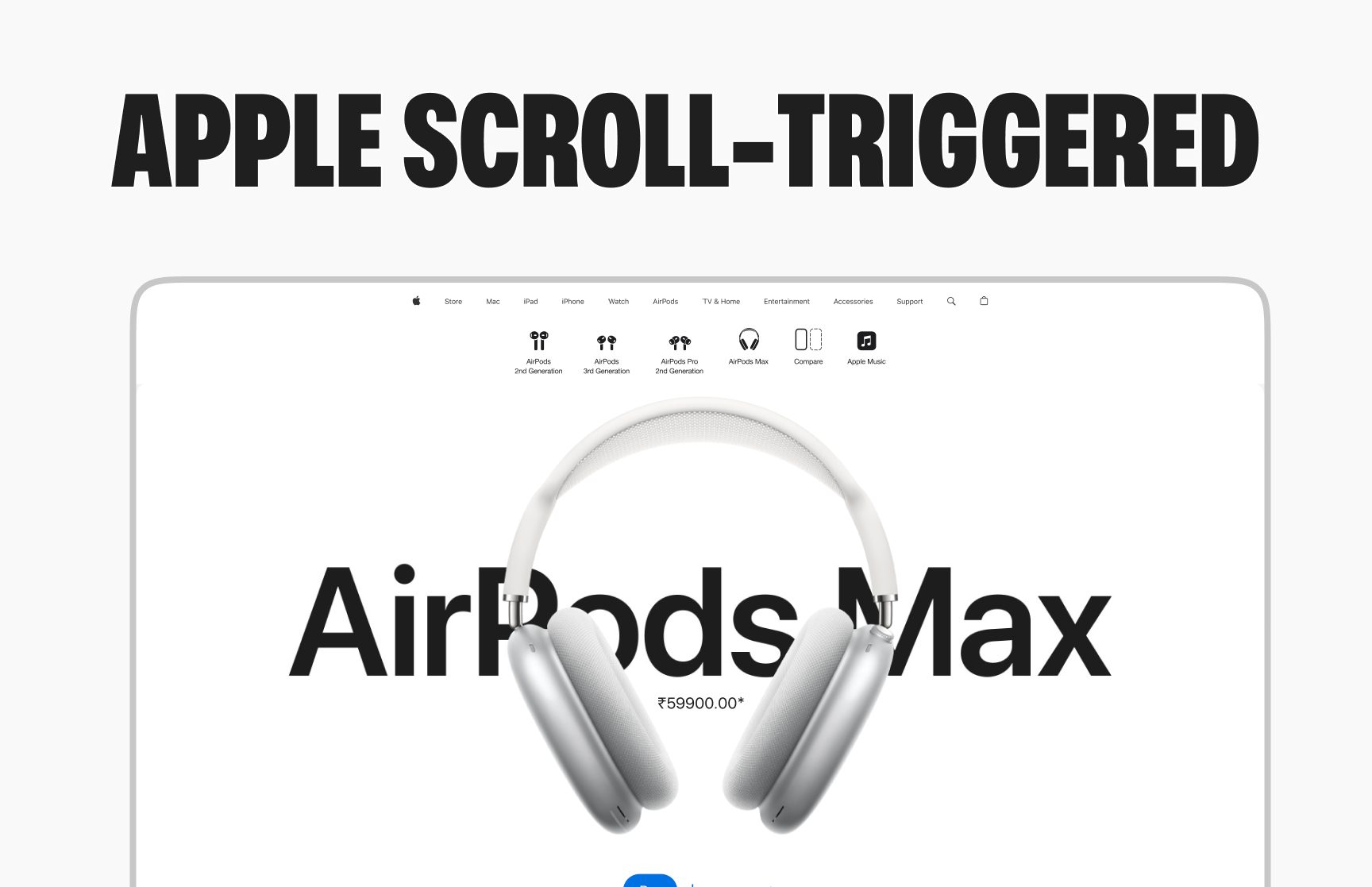 Apple scroll-Triggered