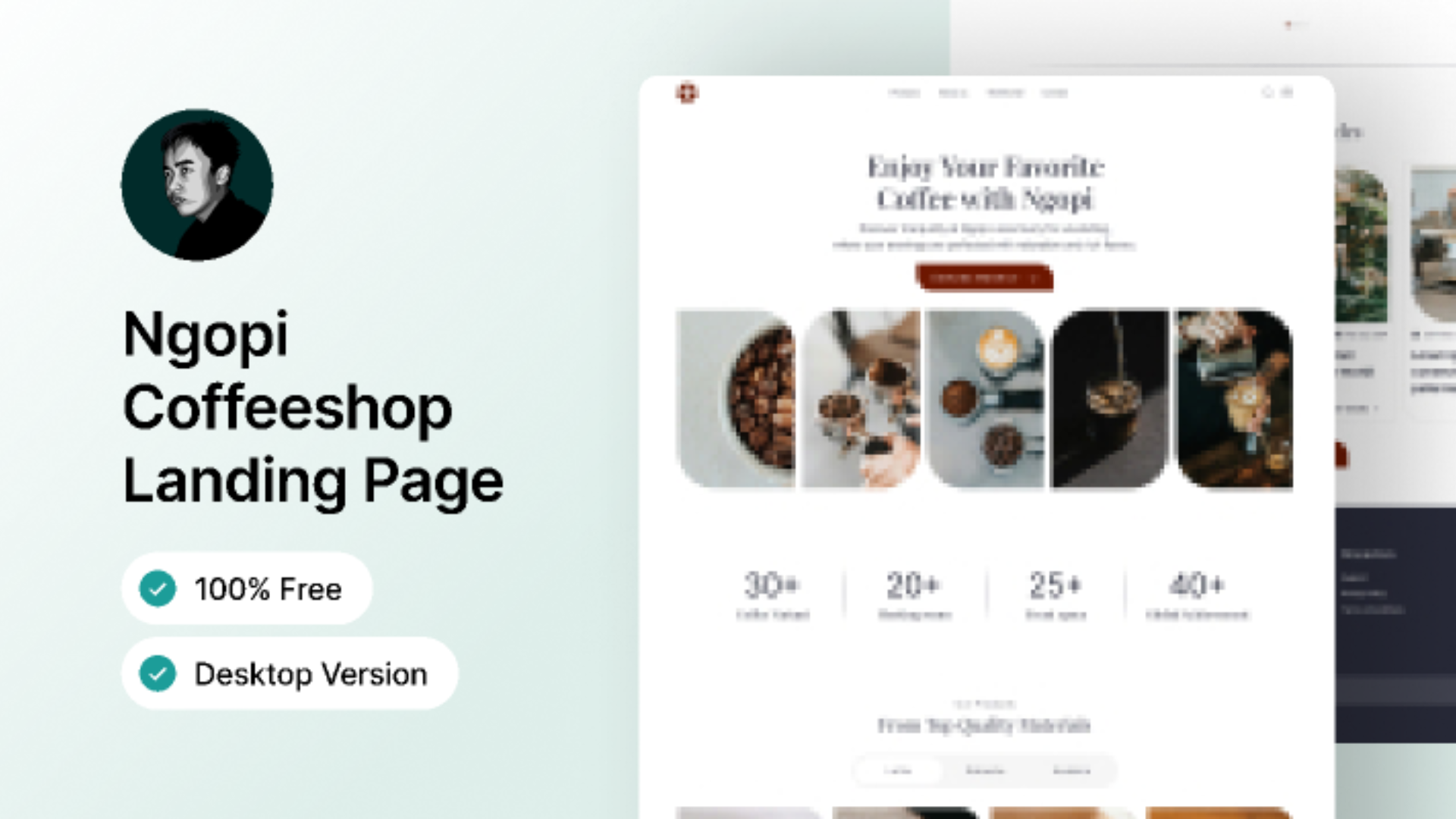 Coffeshop Landing Page - Ngopi Web Design