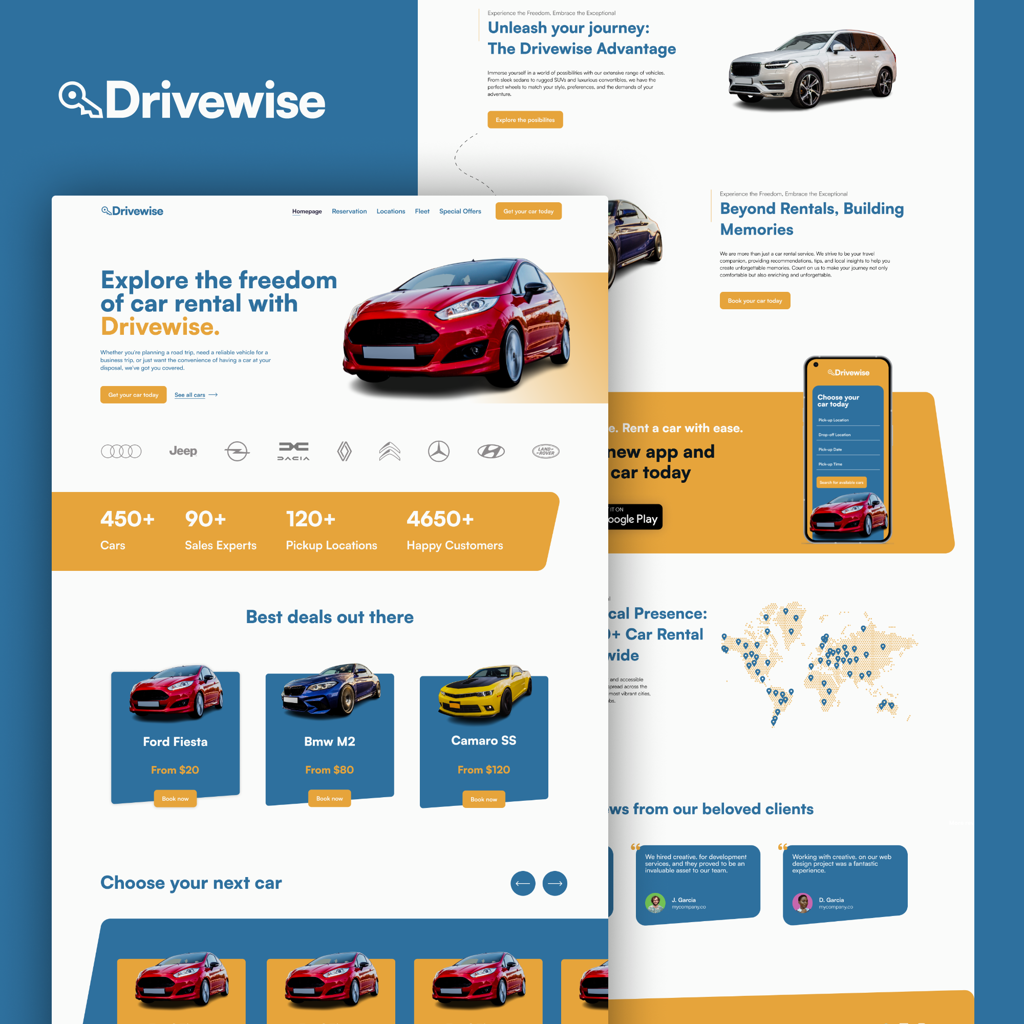 Drivewise - Free Car Rental Landing Page