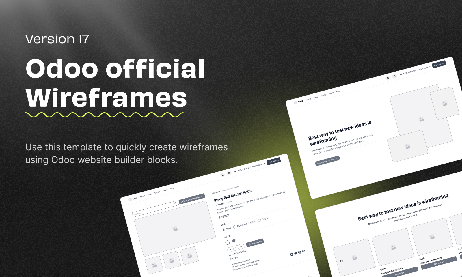 Odoo Official Wireframes - Version 17 - Figma Community
