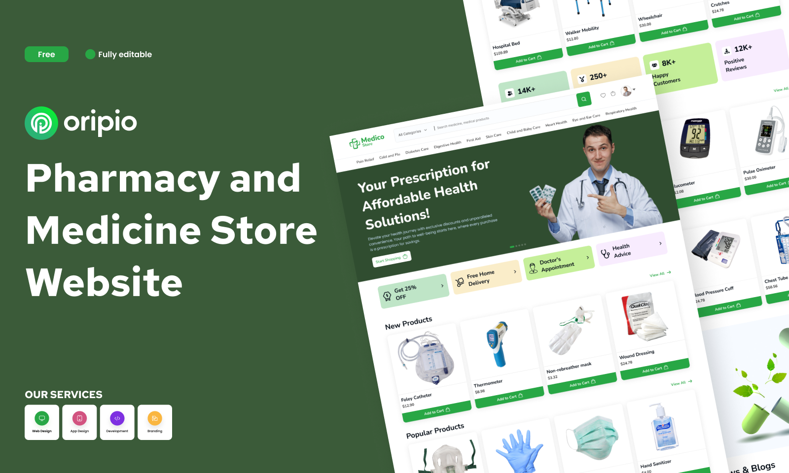 Pharmacy Website Design Template