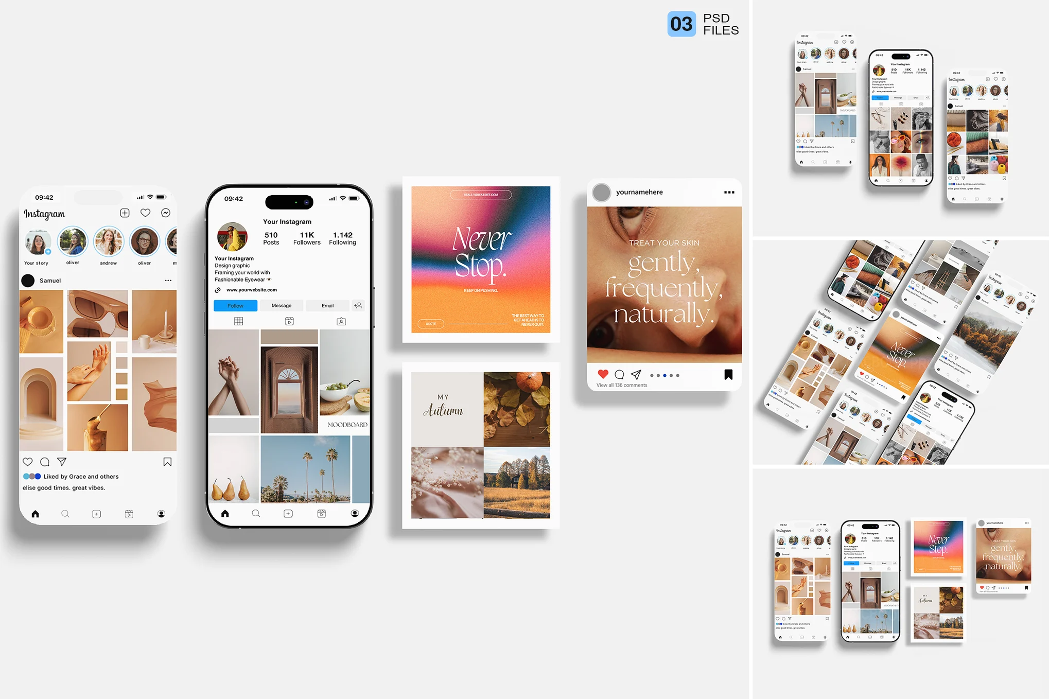 High Quality Instagram Social Media Mockup